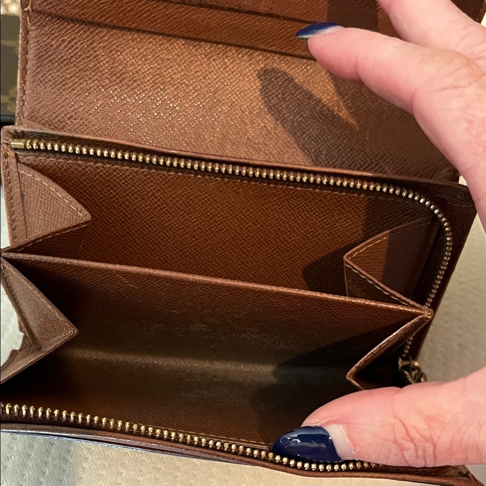 Project Louis Vuitton Dark Brown Monogram Wallet Set Snaps Need to be fixed - Picture 12 of 16